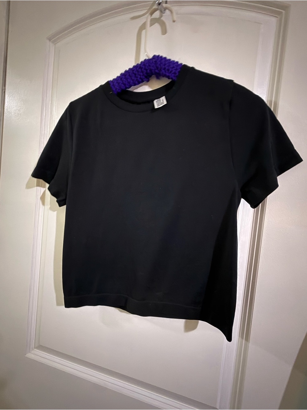 a new day Black Short Sleeve Crewneck Top